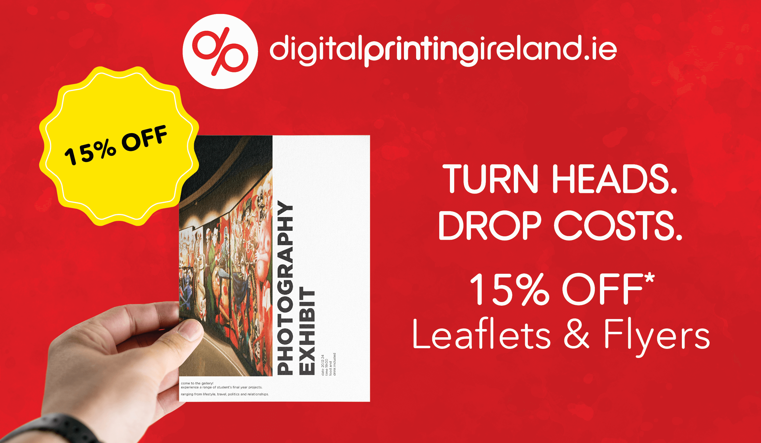 15% Off Leaflets & Flyers | Digital Printing Ireland